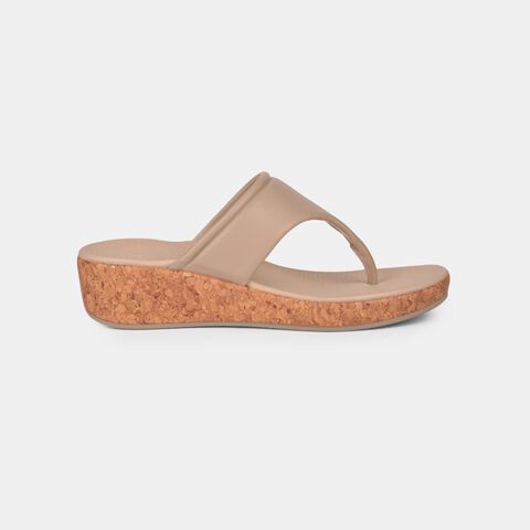 Bata Comfit Silver Thong for Women